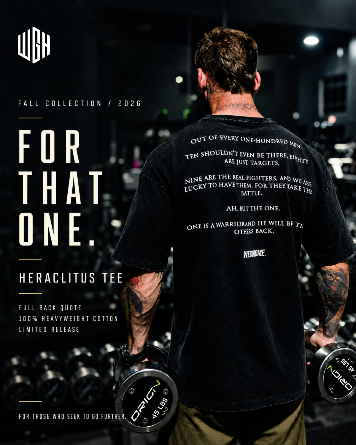 Heraclitus Tee For That One portrait launch graphic