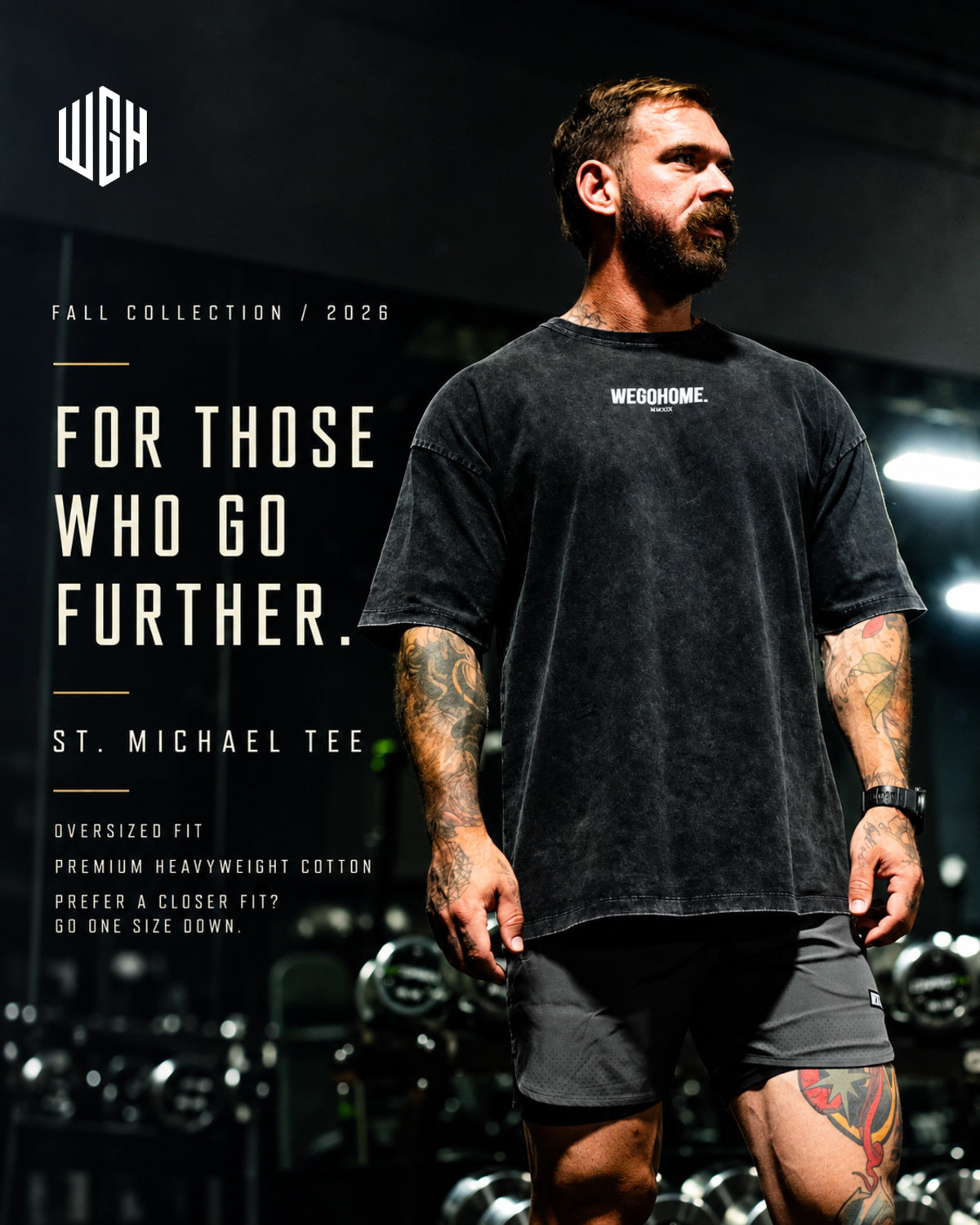 Saint Michael Tee oversized fit guidance