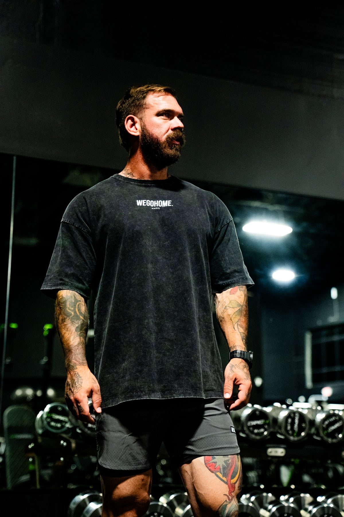 Saint Michael oversized tee front lifestyle view